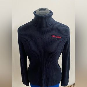 Columbia Ohio State embroidered women’s turtleneck. Size L